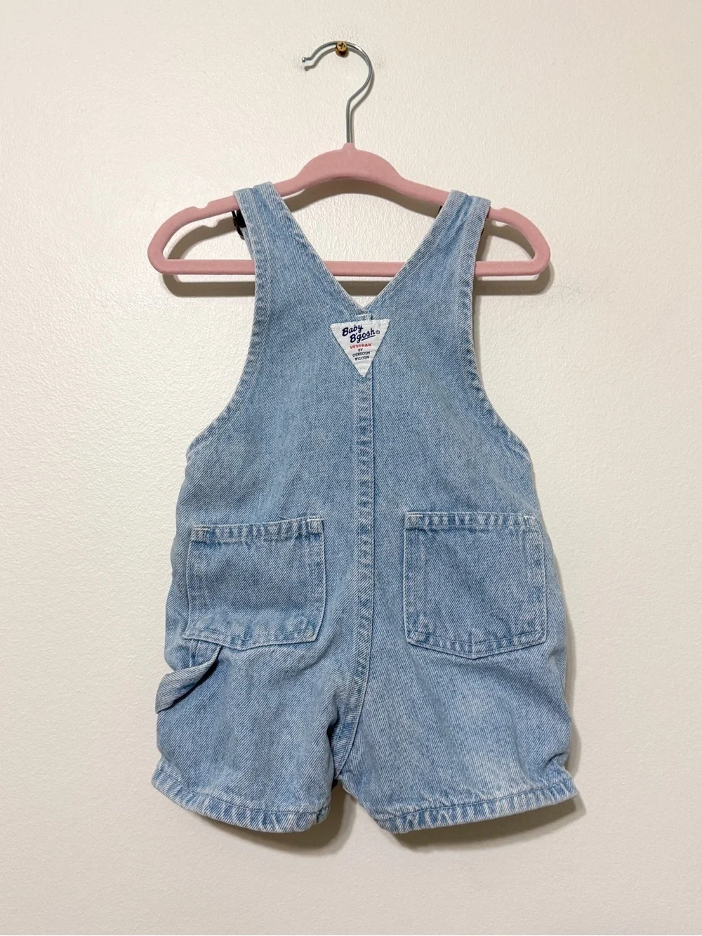 Vintage Oshkosh Denim Overalls 12 Months Unisex USA